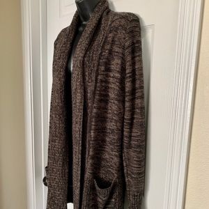 Brindled brown cozy Apt9 Cardigan